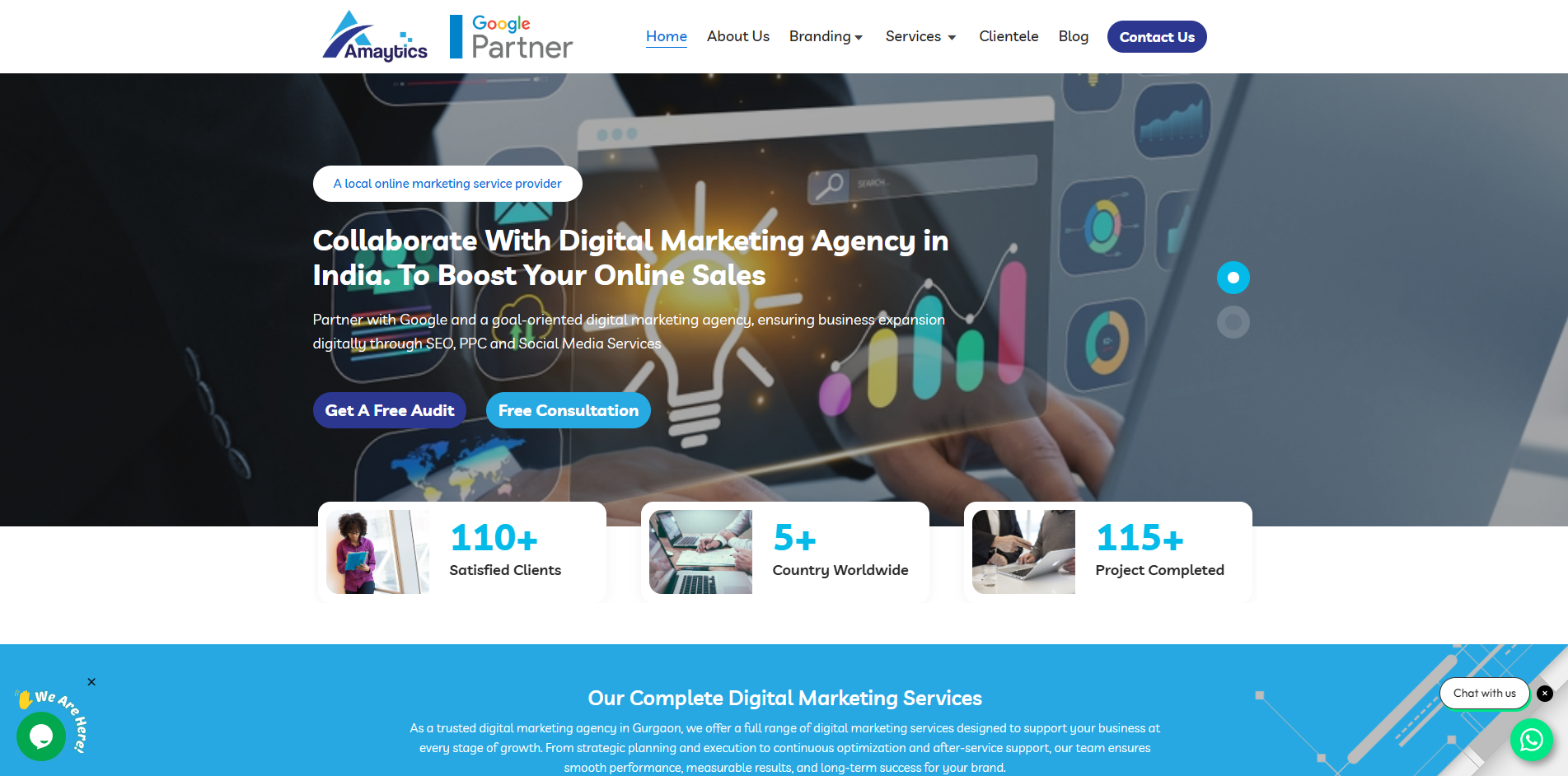 Amaytics Homepage